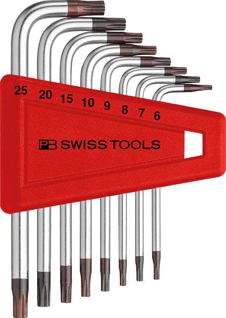 Winkelschraubendreher- Satz im Kunststoffhalter 8-teilig T6-T25 PB Swiss Tools