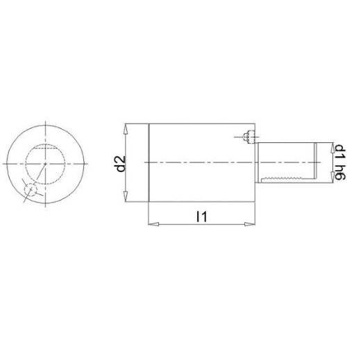 Zylinder-Rohling VDI A2 40x120mm FORTIS