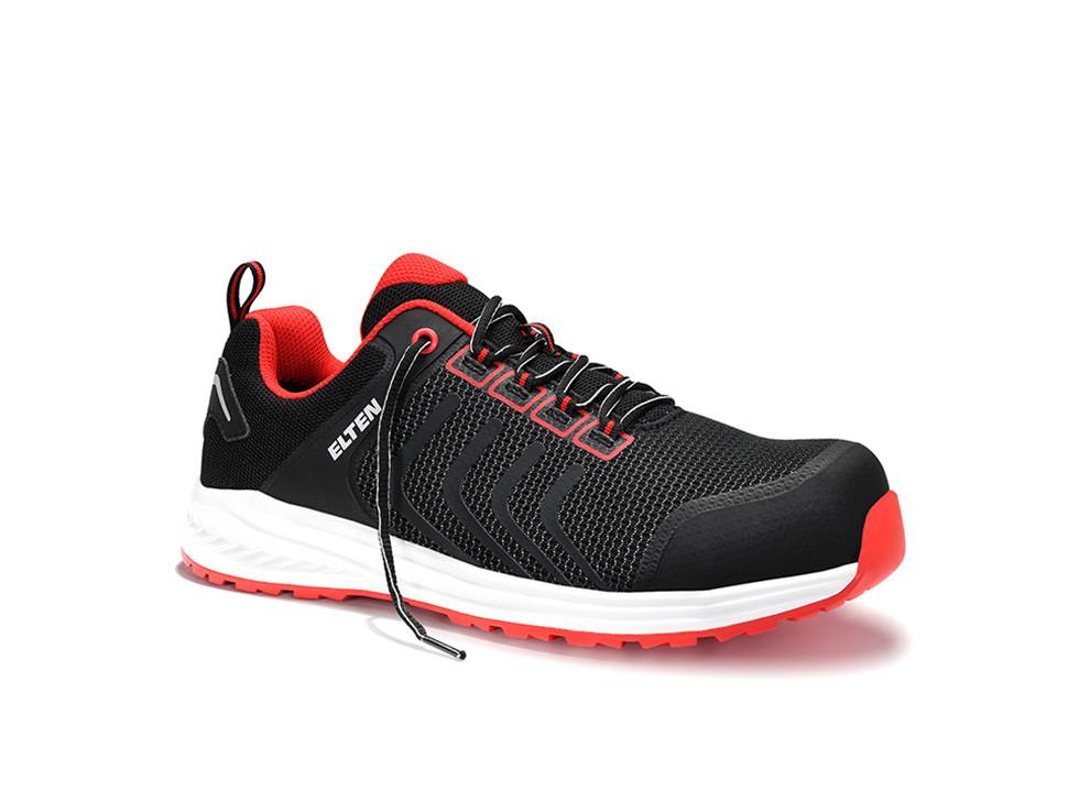 Sicherheitshalbschuh LIVAS black-red Low ESD S1PL, Gr. 46