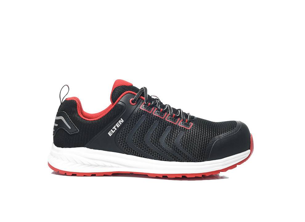Sicherheitshalbschuh LIVAS black-red Low ESD S1PL, Gr. 40