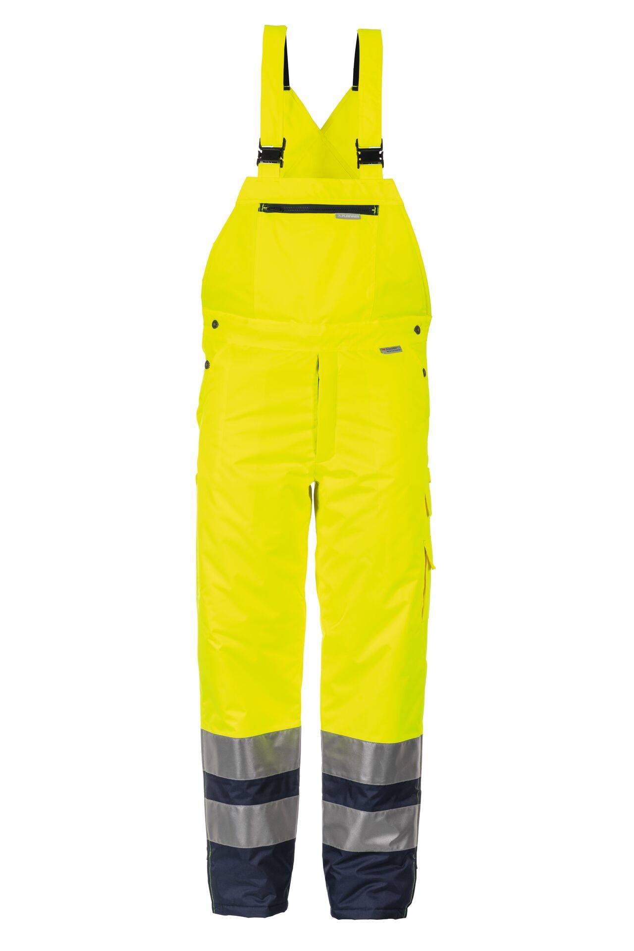 PLANAM Winterlatzhose gelb/marine Warnschutz Gr. L