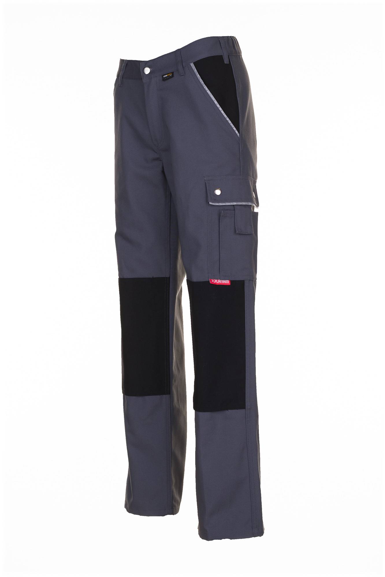 Planam Canvas 320 Bundhose grau/schwarz 62 2123062