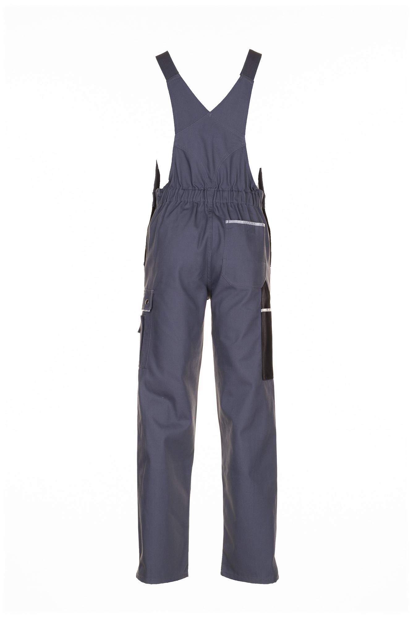 Planam Canvas 320 Latzhose grau/schwarz 24 2133024