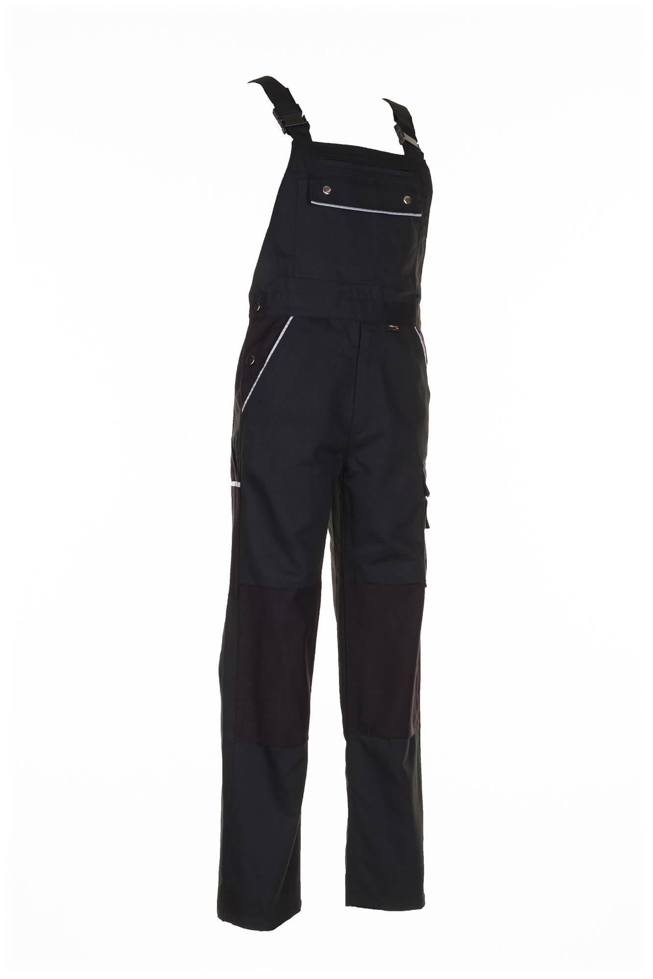 Planam Canvas 320 Latzhose schwarz/schwarz 24 2134024