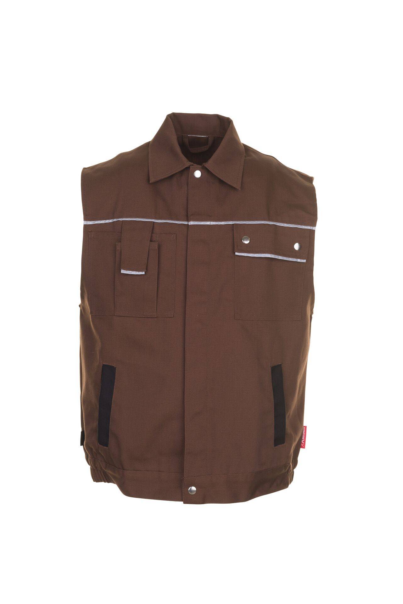 PLANAM Weste braun/schwarz Canvas 320 Gr. S