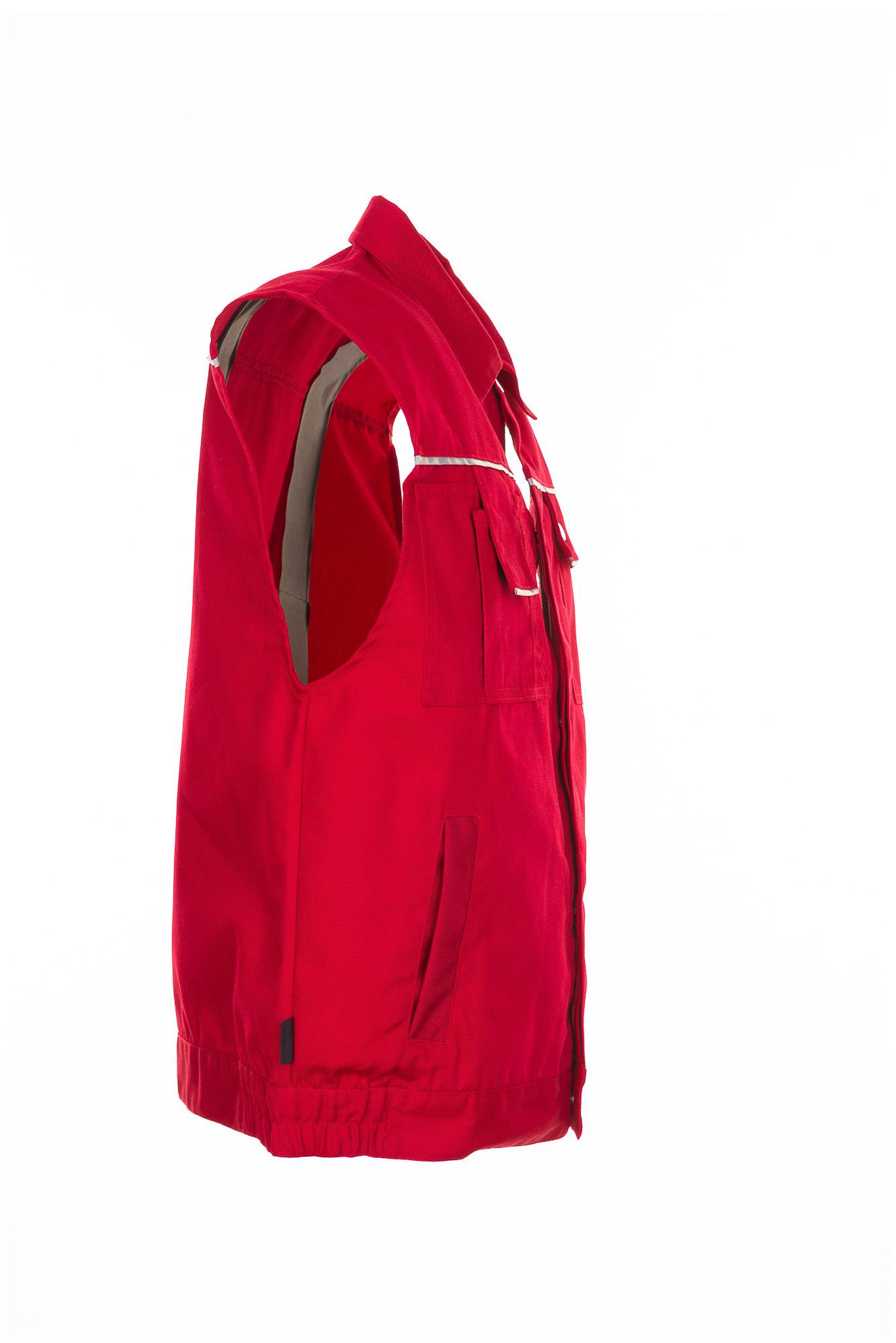 Planam Canvas 320 Weste rot/rot M 2167048