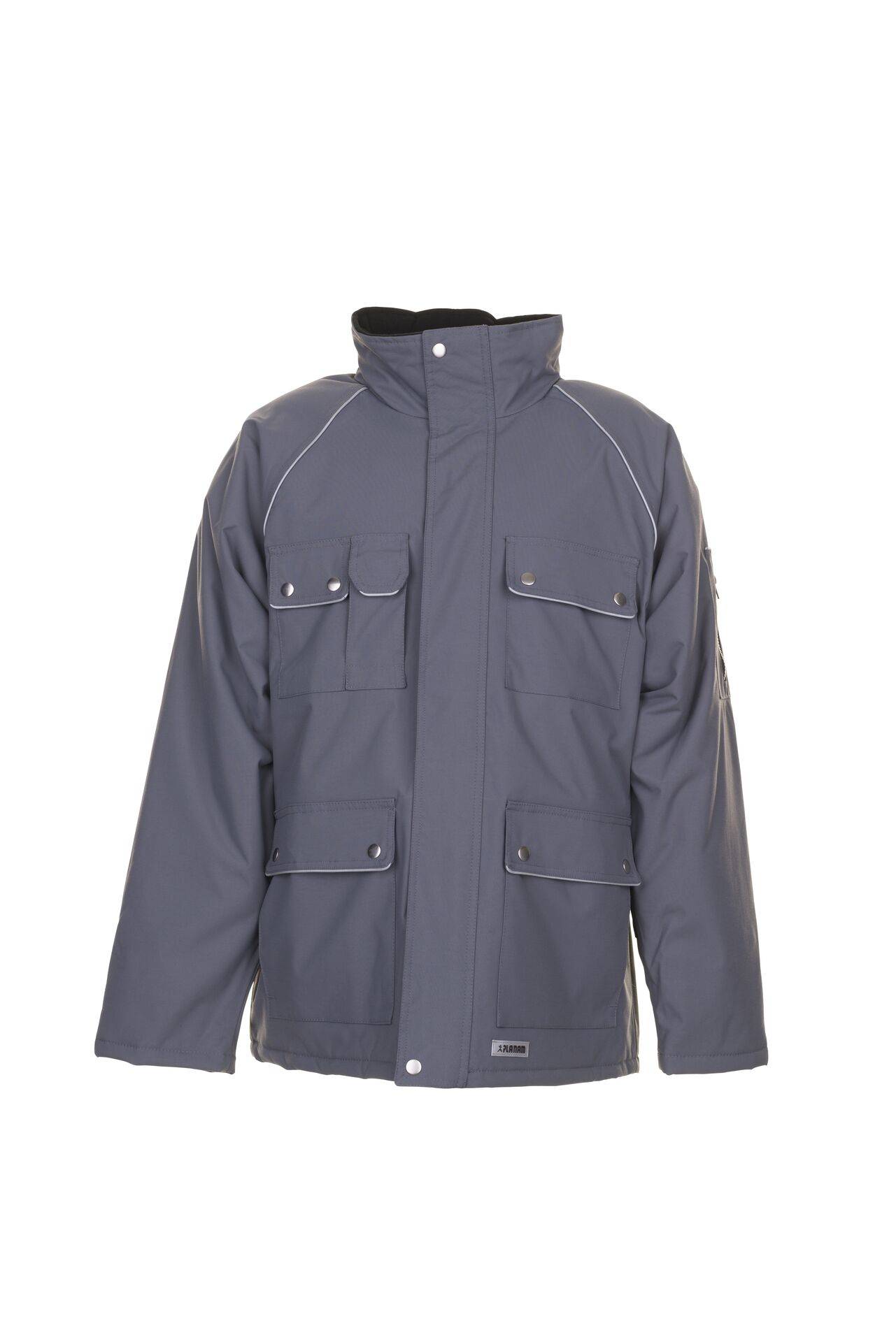 PLANAM Winterparka grau/schwarz Canvas 320 Gr. 4XL