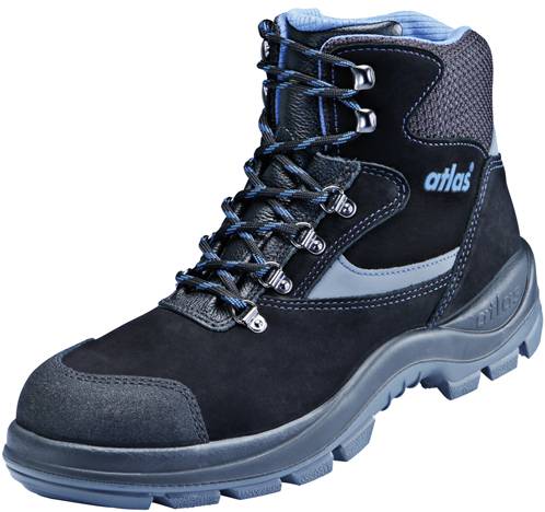 Sicherheitsschuh ERGO-MED 735 XP, W10, S3, Nubukleder, Unisex, schwarz/royal blau, Größe 36