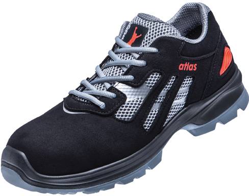 ESD Halbschuh FLASH 2000, S1, Mesh, Unisex, schwarz/grau, Größe 36