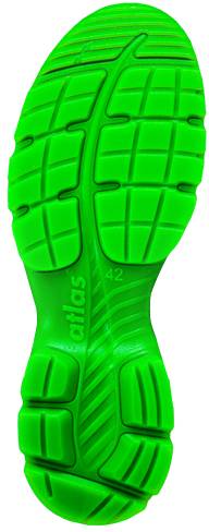 ESD Halbschuh FLASH 2600, S1, Mesh, Unisex, schwarz/neon-grün, Größe 36