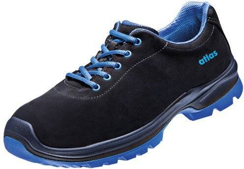ESD Halbschuh SL 60 blue 2.0, S2, Nubukleder, Unisex, schwarz/royal blau, Größe 40