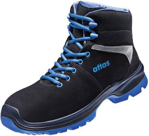 ESD Sicherheitsschuh SL 80 blue 2.0, S2, Nubukleder, Unisex, schwarz/royal blau, Größe 47