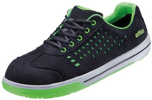 ESD Halbschuh A 240, S1, Sportline, Unisex, schwarz/neon-grün, Größe 46