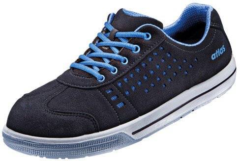 ESD Halbschuh A 420, S1, Sportline, Unisex, schwarz/royal blau, Größe 44
