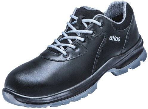 ESD Halbschuh alu-tec 100 2.0, S2, Glattleder, Unisex, schwarz, Größe 46