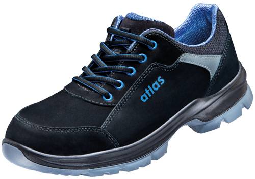 ESD Halbschuh alu-tec 625 XP 2.0, S3, Nubukleder, Unisex, schwarz/royal blau, Größe 36