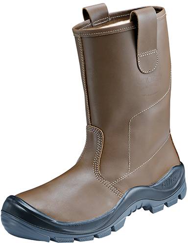 Stiefel Anatomic Bau 825 XP, S3, Glattleder, Unisex, braun, Größe 38