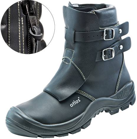 Stiefel Duo Soft 792 HI HRO, S3, Glattleder, Unisex, schwarz, Größe 39