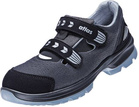 ESD Sandale ERGO-MED 1600, W10, S1, Mesh, Unisex, anthrazit/schwarz, Größe 36