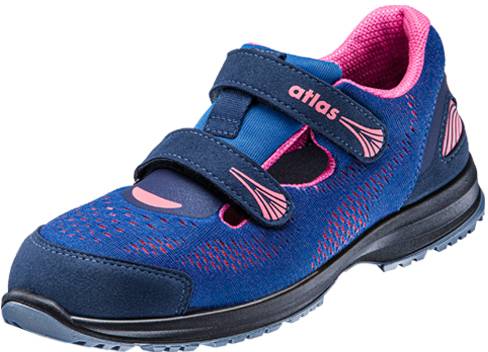 ESD-Damensandale GX 160 , S1, royal blau/neon-pink, Größe 35
