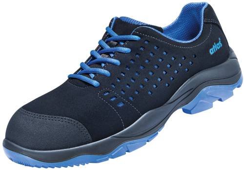 ESD Halbschuh BS 40 blue 2.0, O1, Sportline, Unisex, schwarz/royal blau, Größe 36