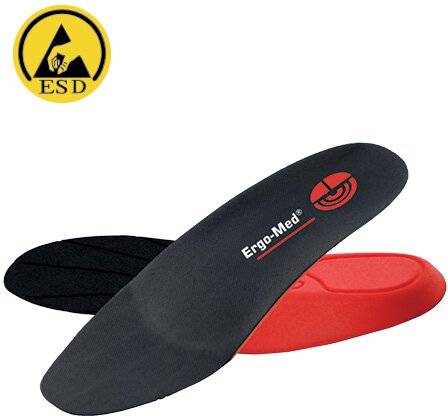 Einlegesohle ERGO-MED red, Unisex, schwarz, Größe 44