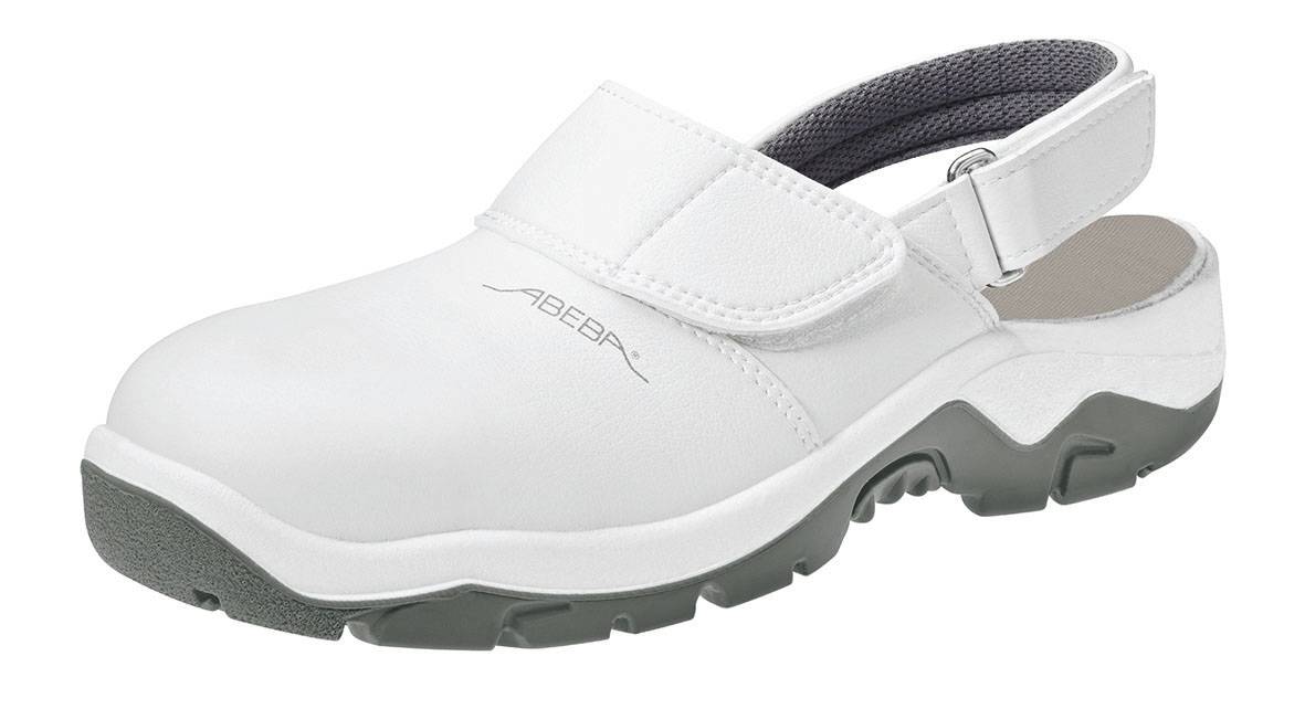 Abeba Sicherheitsschuhe anatom Clog weiß Gr. 49