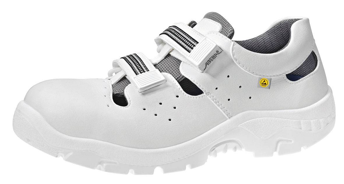 Abeba Sicherheitsschuhe anatom Sandale weiß Gr. 49
