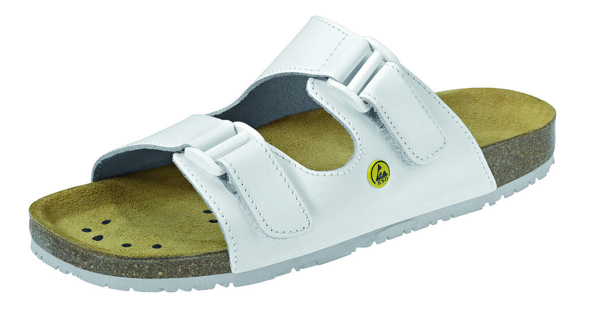 Abeba ESD-Berufsschuhe Nature Sandale weiß Gr. 37