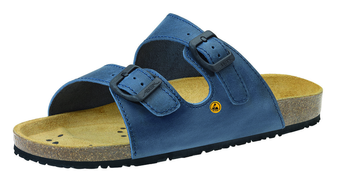 Abeba ESD-Berufsschuhe Nature Sandale blau Gr. 42