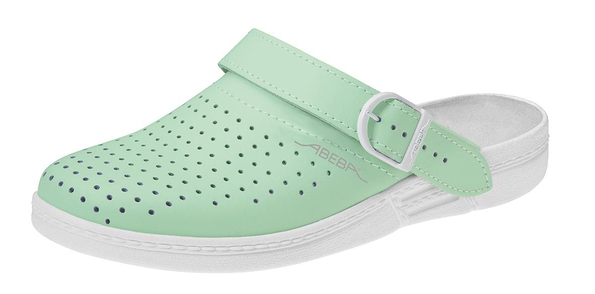 Abeba Berufsschuhe the Original Clog mint/ weiß Gr. 37