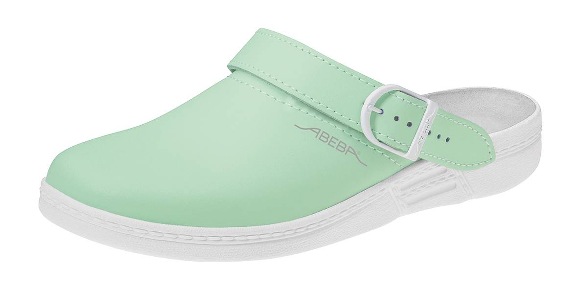 Abeba Berufsschuhe the Original Clog mint/ weiß Gr. 41
