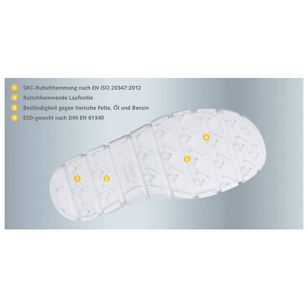 Abeba ESD-Berufsschuh Dynamic 37312, 39, weiß/blau