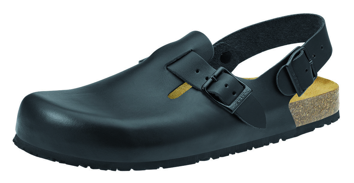 Abeba Berufsschuhe Nature Clog schwarz Gr. 38