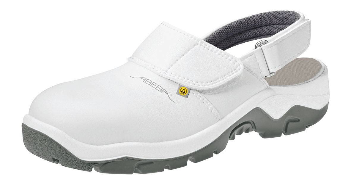 Abeba ESD-Sicherheitsschuhe anatom Clog weiß Gr. 50
