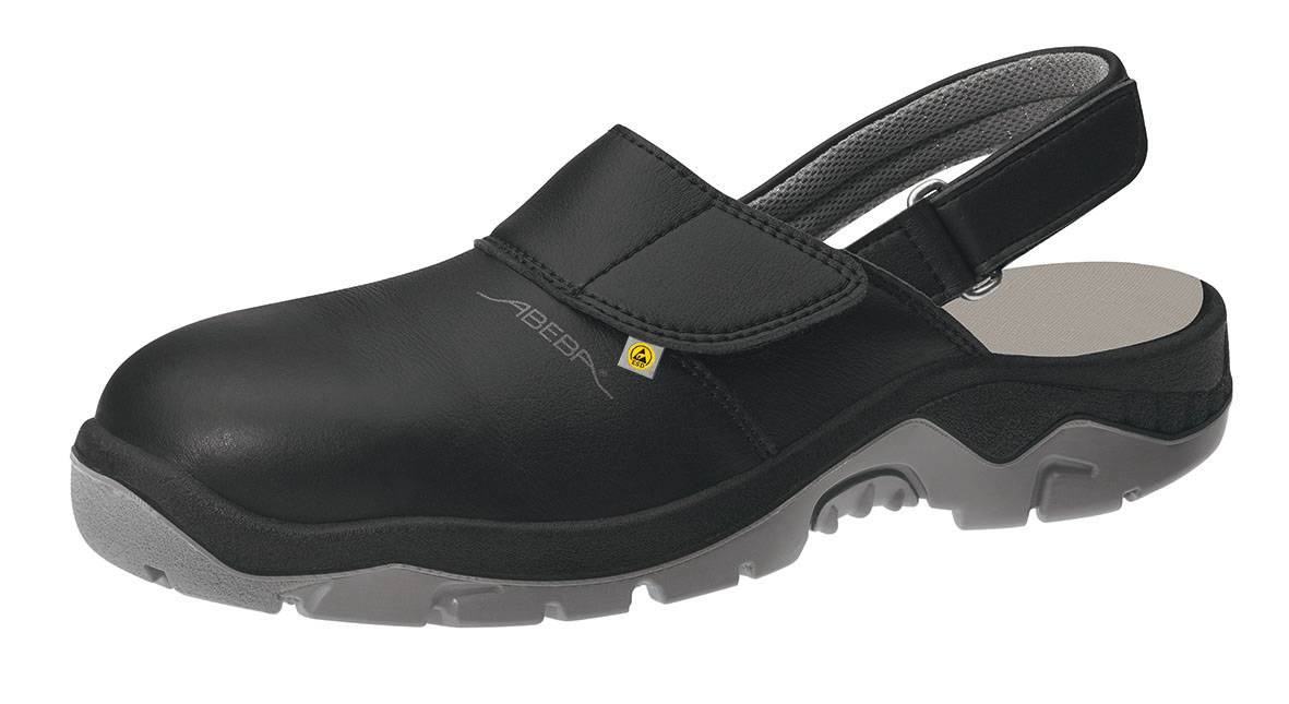 Abeba ESD-Sicherheitsschuhe anatom Clog schwarz Gr. 45