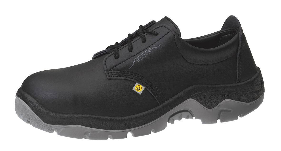 Abeba ESD-Sicherheitsschuhe anatom Halbschuh schwarz Gr. 42