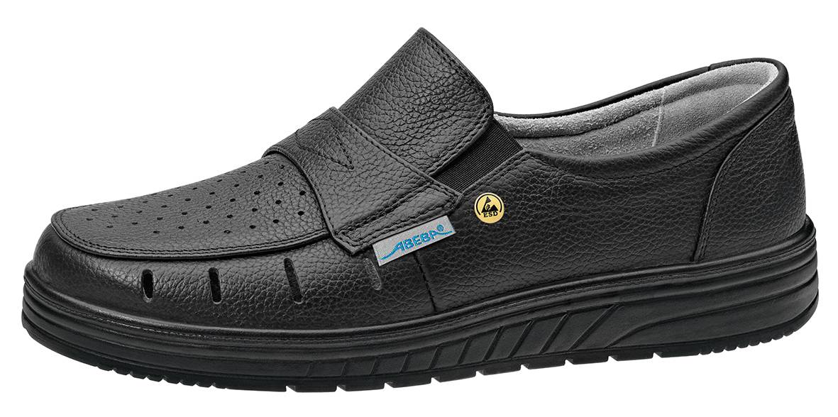 Abeba Berufsschuhe air cushion Slipper schwarz Gr. 45