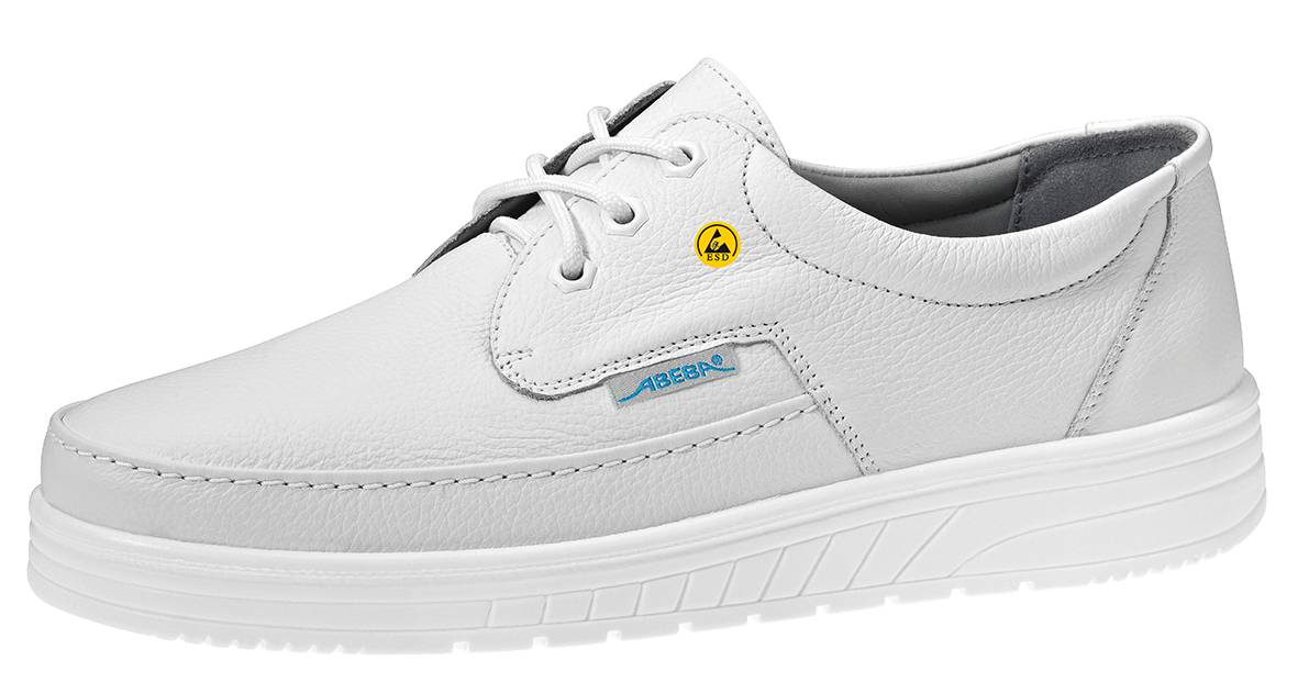 Abeba ESD-Berufsschuhe air cushion Halbschuh weiß Gr. 43