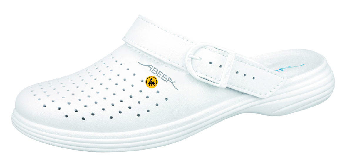 Abeba ESD-Berufsschuhe the Original plus Clog weiß Gr. 40