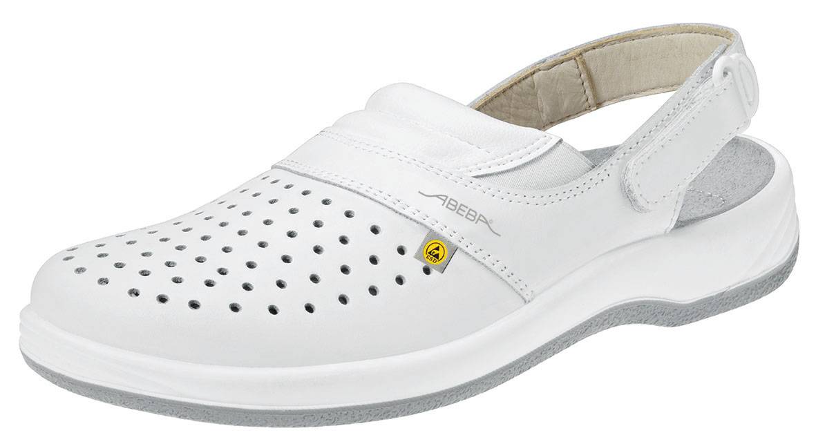 Abeba ESD-Berufsschuhe Arrow Clog weiß Gr. 39
