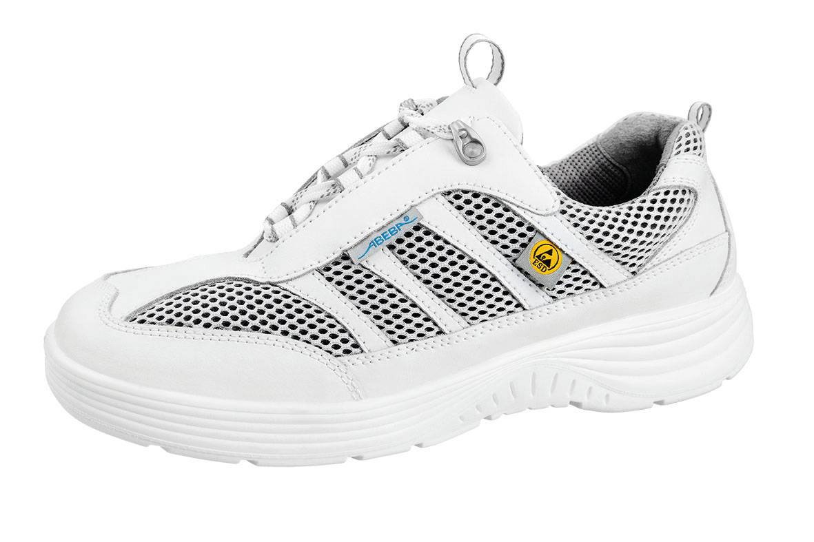 Abeba ESD-Sicherheitsschuh x-light Halbschuh weiß Gr. 37