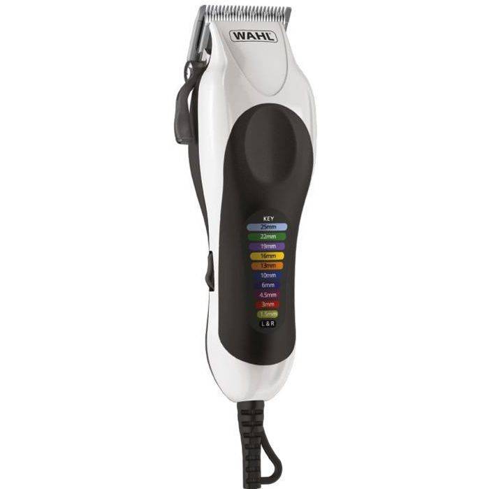 WAHL Color Pro Corded Haarschneider 79900-2116 - Corded Haarschneider mit Farbführern made in USA