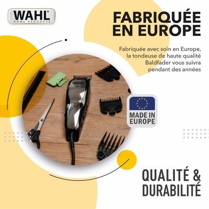 WAHL 20107.0460 Baldfader Haarschneider - Kabelgebundener Trimmer - Taper-Funktion - Automatisches Schärfen - 45mm Klingenbreite