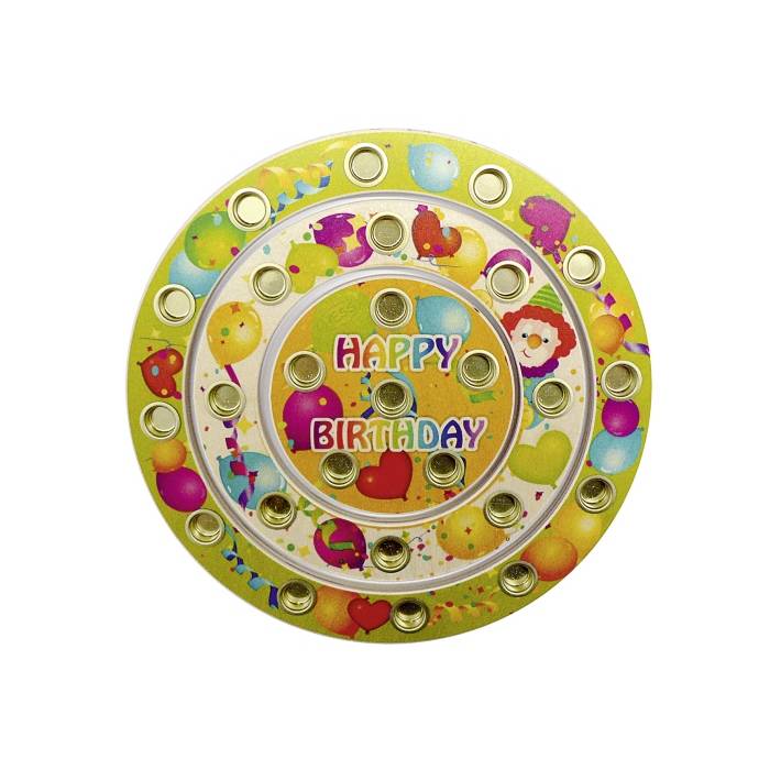 Hess 15643 Geburtstagsringe, bunt, 3-teilig (1 Set)