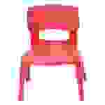 Weplay KE0005-00R Mittlerer Stuhl rot, 30cm Kinderstuhl, rot (1 Stück)
