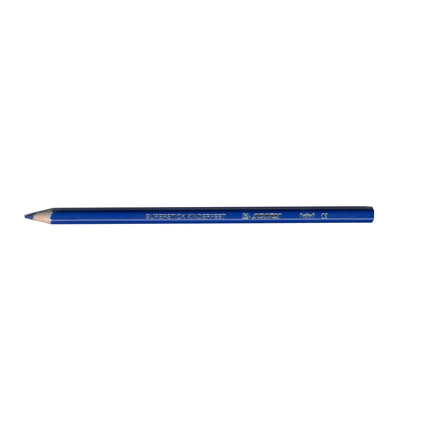 Jolly 3000-0256 Supersticks Buntstifte Kinderfest, dunkelblau (12er Pack)