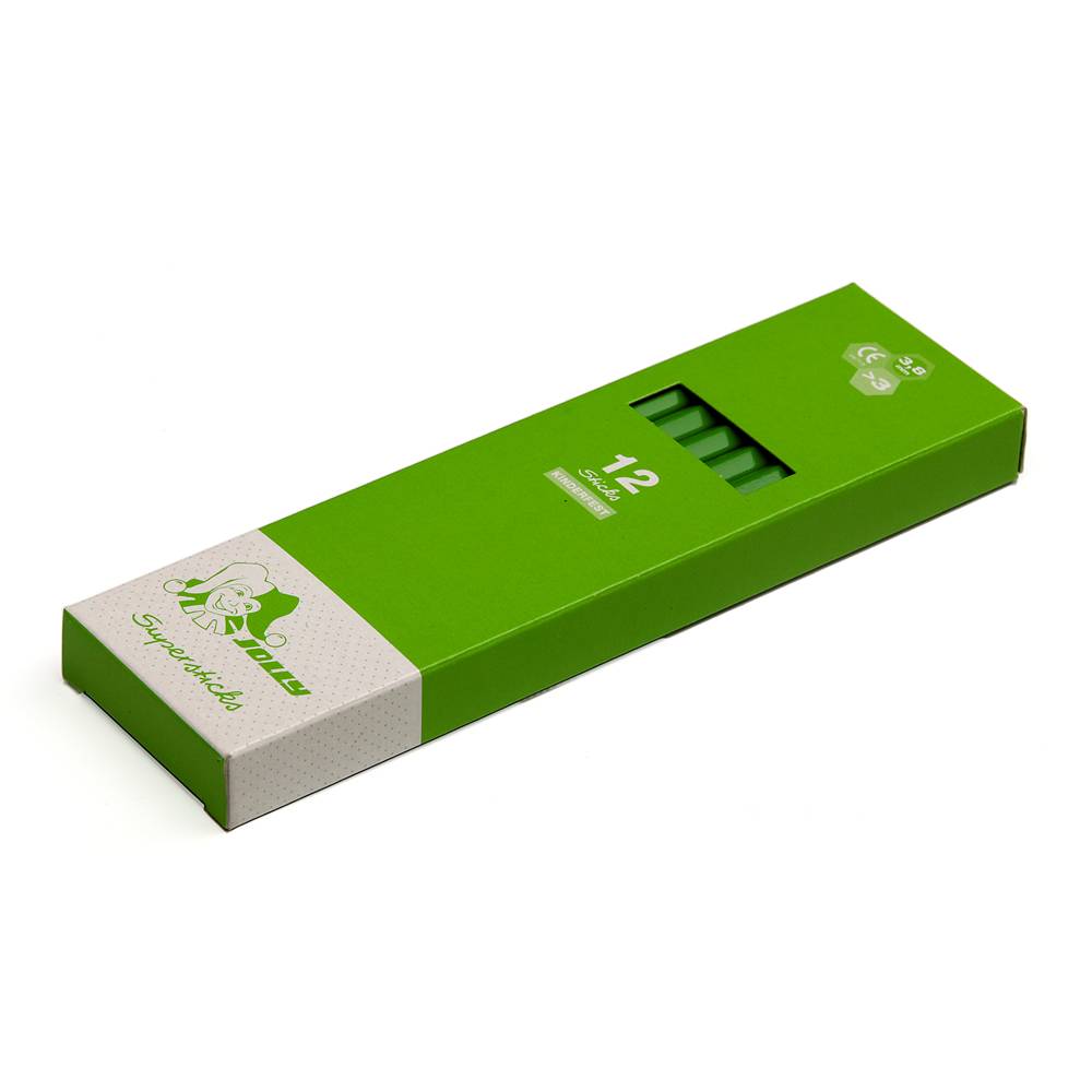 Jolly 3000-0259 Supersticks Buntstifte Kinderfest, hellgrün (12er Pack)