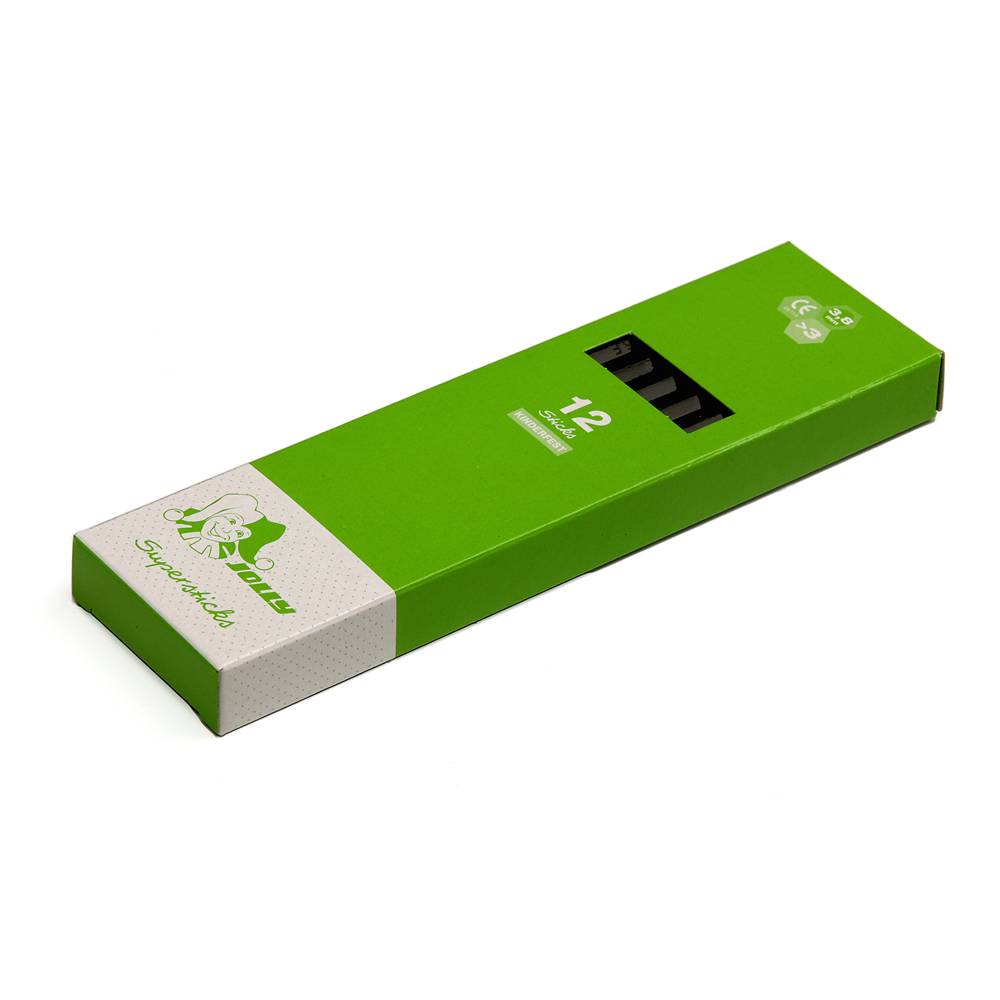 Jolly 3000-0292 Supersticks Buntstifte Kinderfest, schwarz (12er Pack)