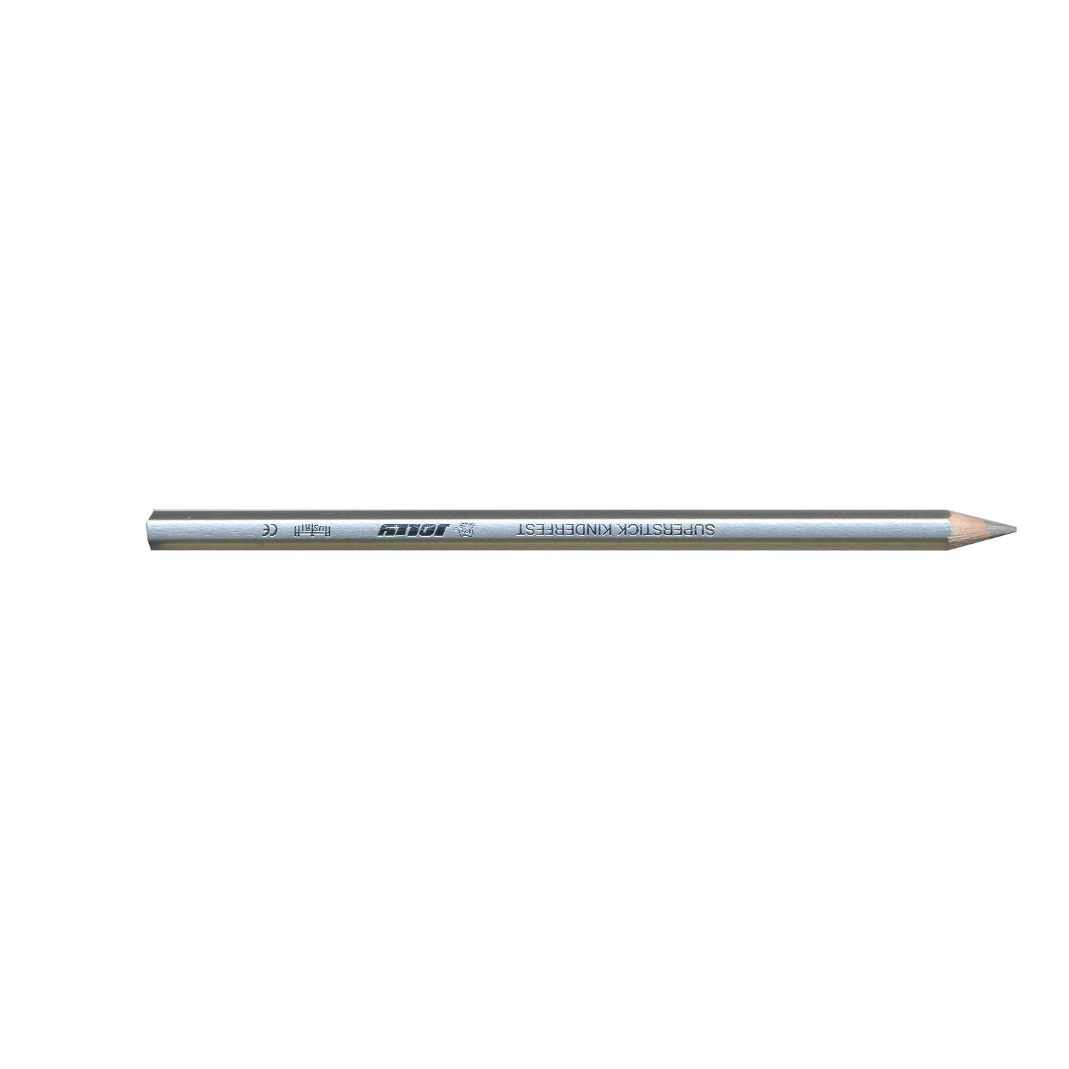 Jolly 3000-0300 Supersticks Buntstifte Kinderfest, silber (12er Pack)